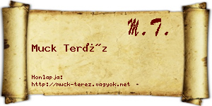Muck Teréz névjegykártya